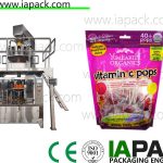 candy premade pouch packing machine rotary voorgevormde fill seal bagging