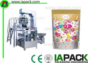 Zipper Pouch Packing Machinery Stand-up Rits Pouch Rotary Packing Machine Voor snoep