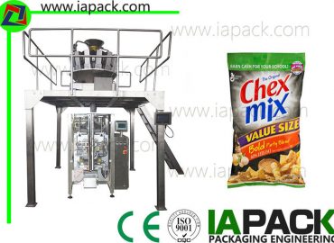 automatische voedsel verpakkingsmachine snacks verpakkingsmachine voor kussenzak kruisje tas