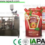 tomatenpuree verpakkingsmachine, poly pouch packing machine PLC-besturing