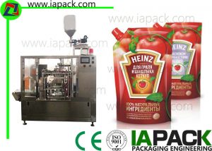 tomatenpuree verpakkingsmachine, poly pouch packing machine PLC-besturing